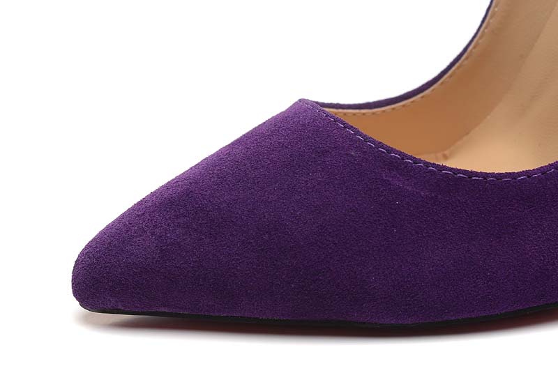 DMy Documentsliurong201411高跟鞋highchristian louboutin 12cm chaussures de velours pourpre (4)
